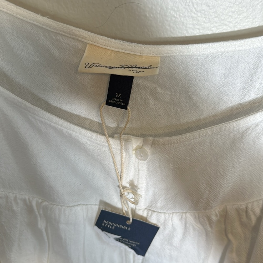 Universal Thread White Ruffle Dress - Picture 7 of 8